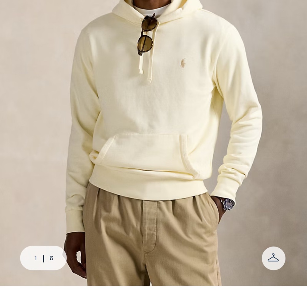Ralph Lauren Light Yellow Hoodie